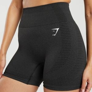 Gymshark Vital Shorts Black Marl B1A4J Womens Medium Biker Shorts Compression